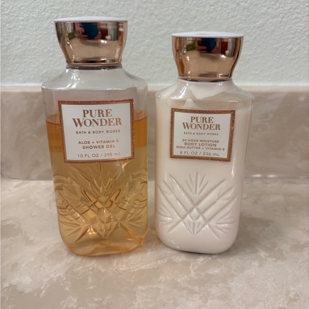Bath & Body Works Pure Wonder. $13 for both.